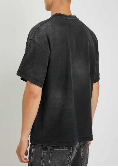 Satoshi Nakamoto Gridlock Tee - Washed Black