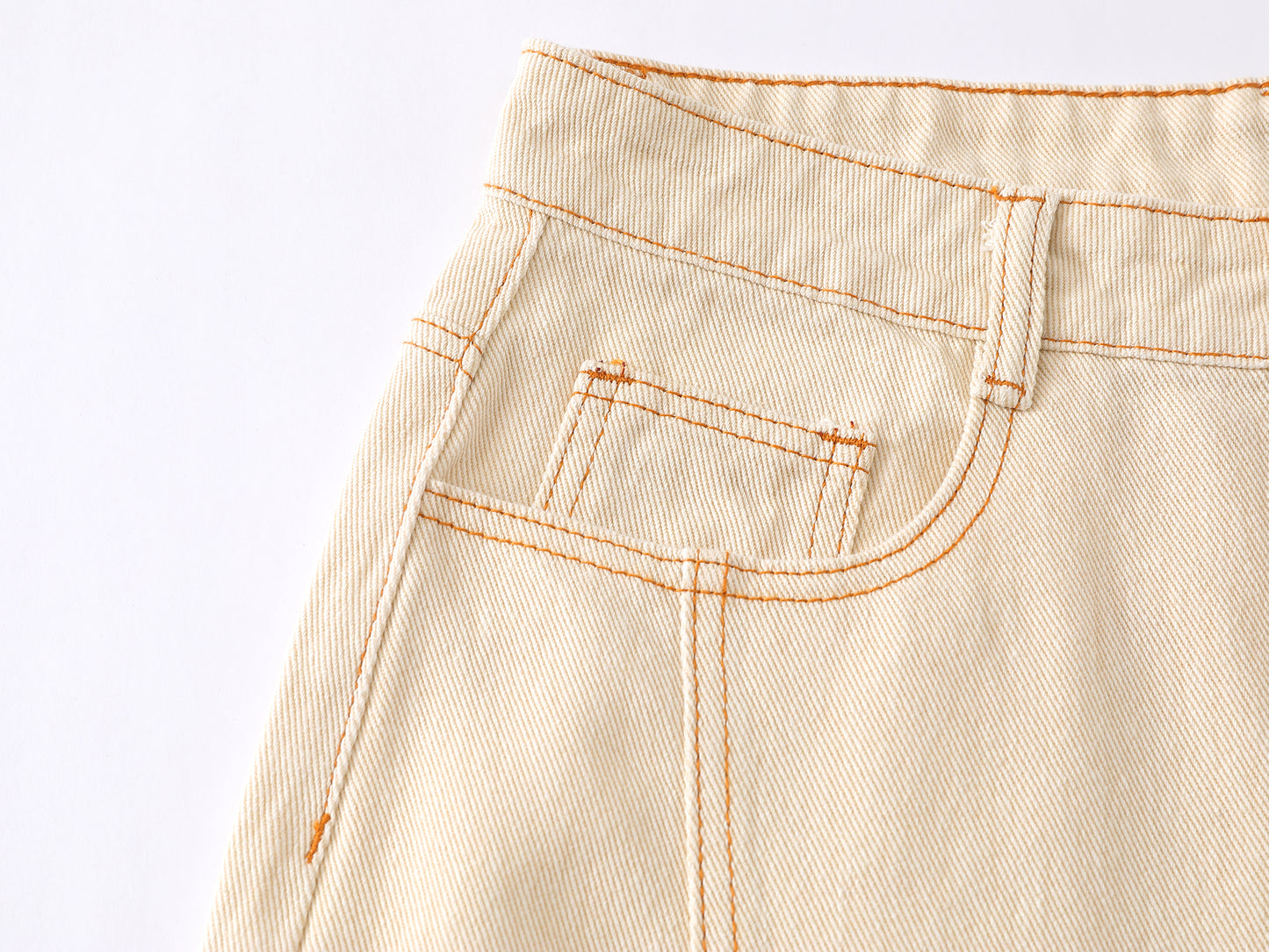 Colorful Button Embellished Wide Leg Denim Shorts Arc Seam Detail High Waist Casual Streetwear Baggy Jean Shorts | Button Row
