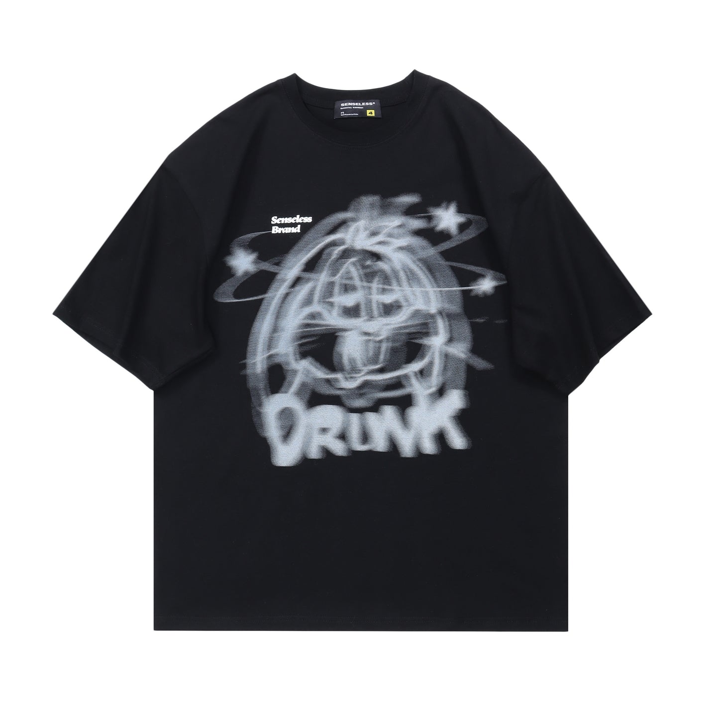 White Senseless Drunk tee back view