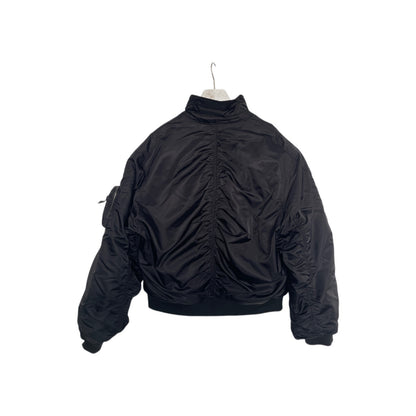 Thug Club Bomber Jacket Oversized Nylon Multi-Pocket Zip Up Streetwear Coat Vintage Bronze Hardware | Thug Bomber