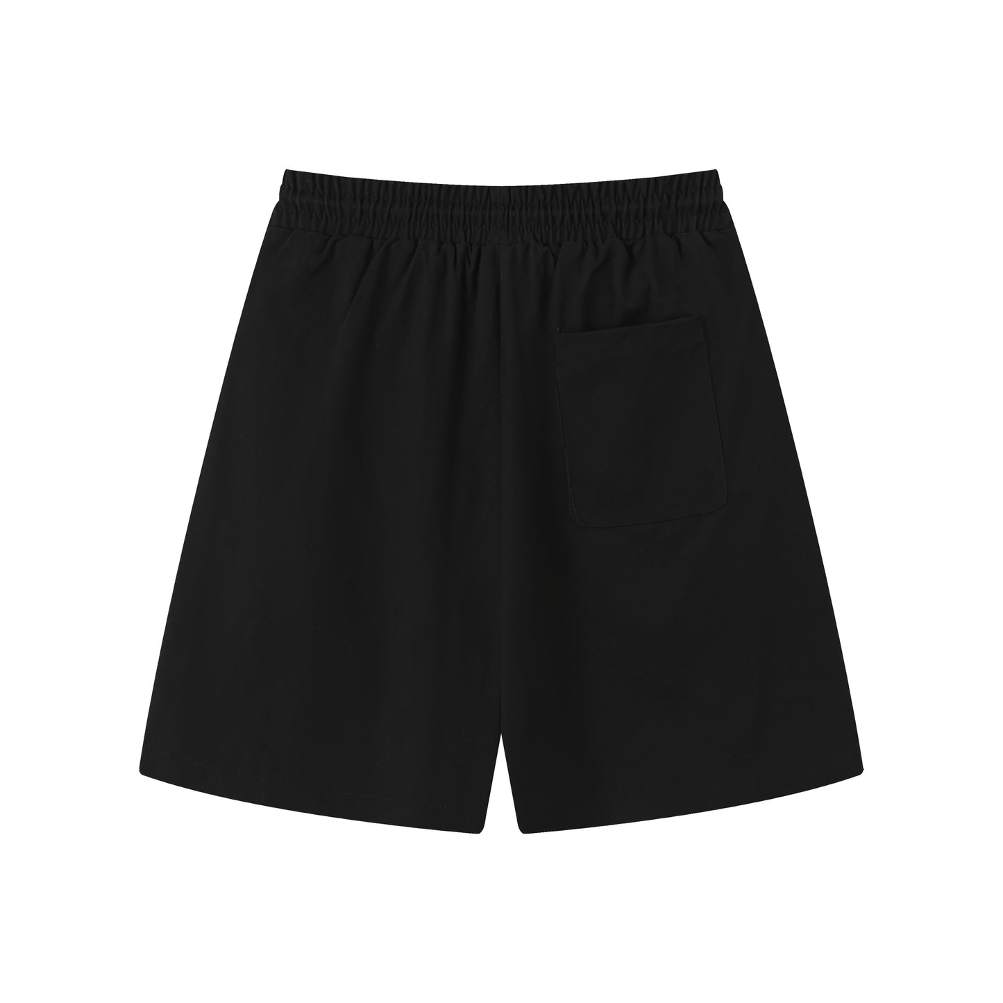 Black UNS Store shorts back view