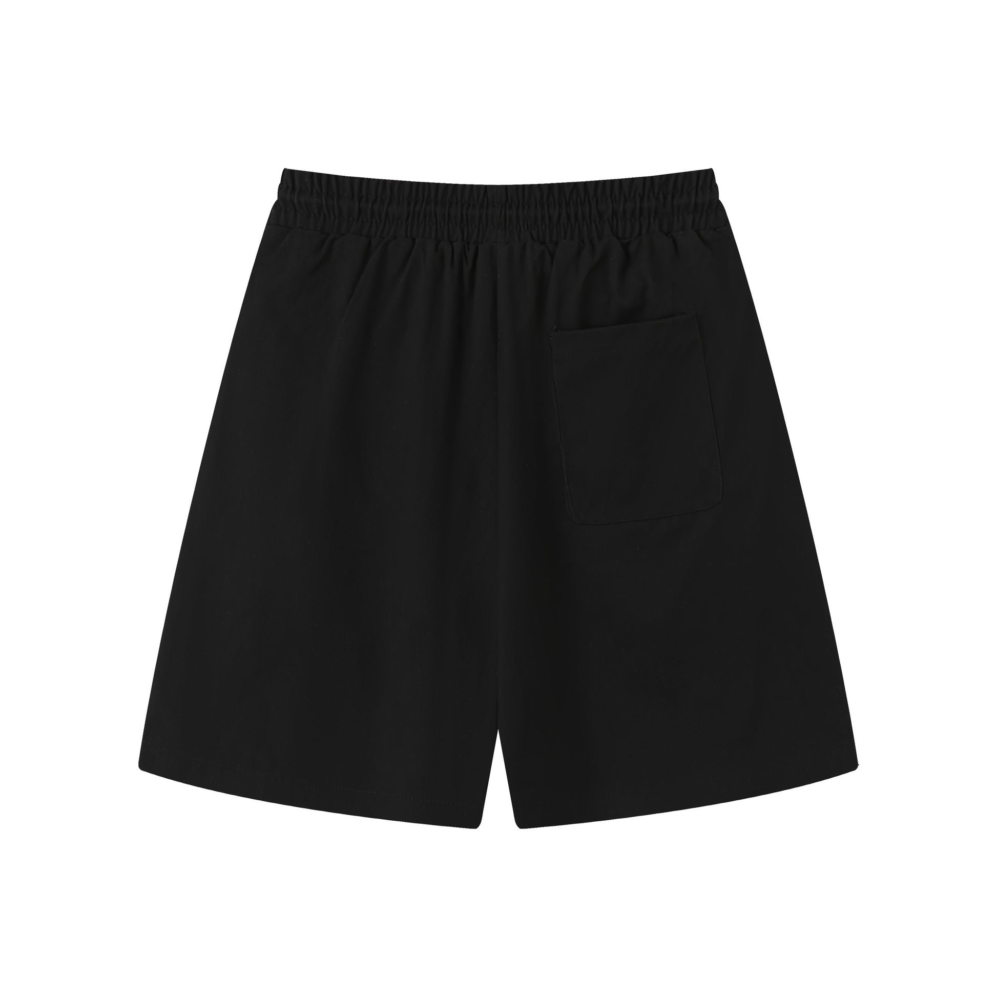 Black UNS Store shorts back view
