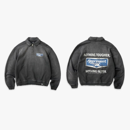 Nothing Faster Quarter Zip Sweatshirt - Stained Black