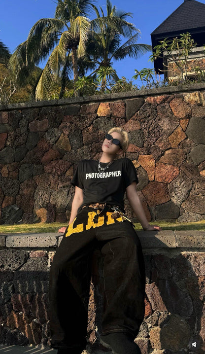 ERL PHOTOGRAPHER T-SHIRT / BLACK