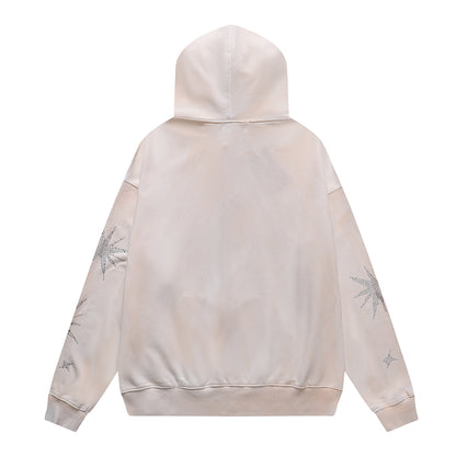 MAJESTIK Bear Crop Zip-up Cream