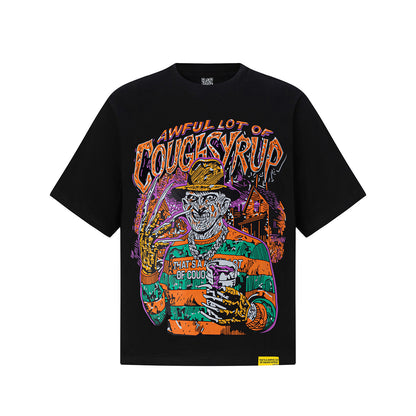 Solid Black Oversized Tee Heavyweight Cotton Streetwear Casual Summer T-Shirt | Void Tee