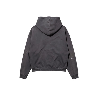 Logo-Print Cotton-Jersey Zip-Up Hoodie - Black
