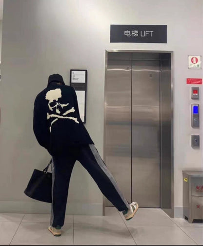 MASTERMIND WORLD Black Oversized Skull Sweater
