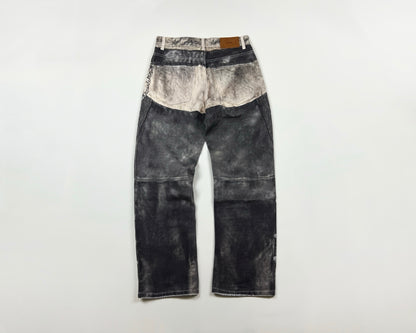 Denim Shotgun Chap Jeans - Grey