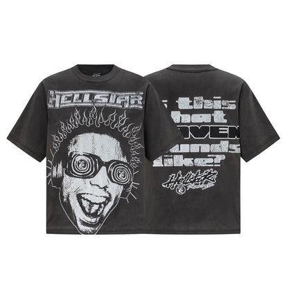 Oversized Short Sleeve Graphic Tee Dropped Shoulder Streetwear Summer Casual T-Shirt | Relic Tee