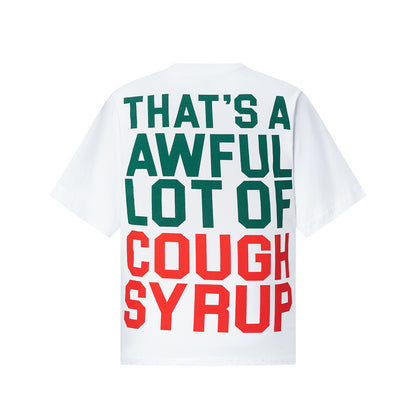 Oversized Short Sleeve Graphic Tee Dropped Shoulder Streetwear Summer Casual T-Shirt | Cough Drop