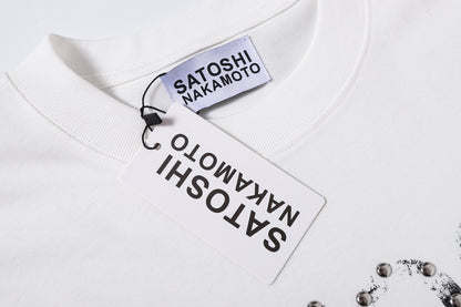 Satoshi Logo Tee - White