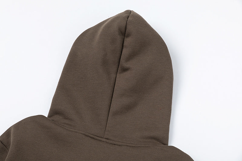 Brown Trapstar graphic pullover hoodie and joggers tracksuit set with drawstrings and elastic waist - view 12