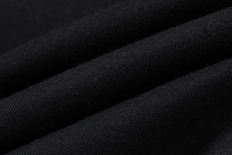 Black and charcoal graphic hoodie and joggers tracksuit set with panther print - view 13