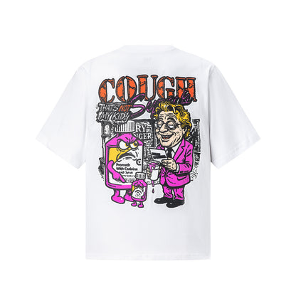 Women's Slogan Graphic Short Sleeve Tee Oversized Streetwear Casual Summer Top | Slurp Tee