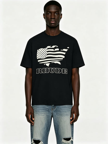 USA Flag Slub Tee
