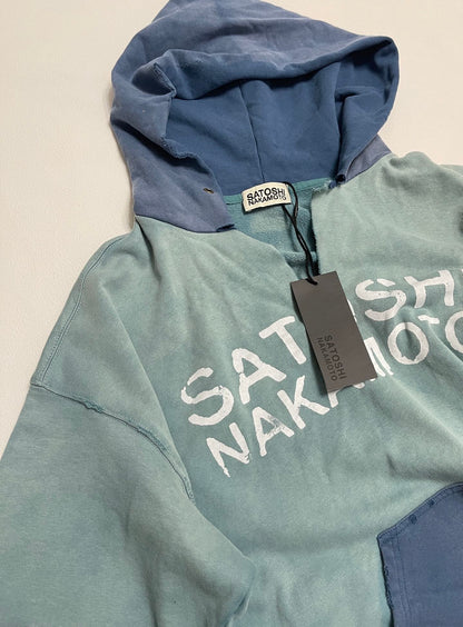 Distressed V-Cut Hoodie - Green