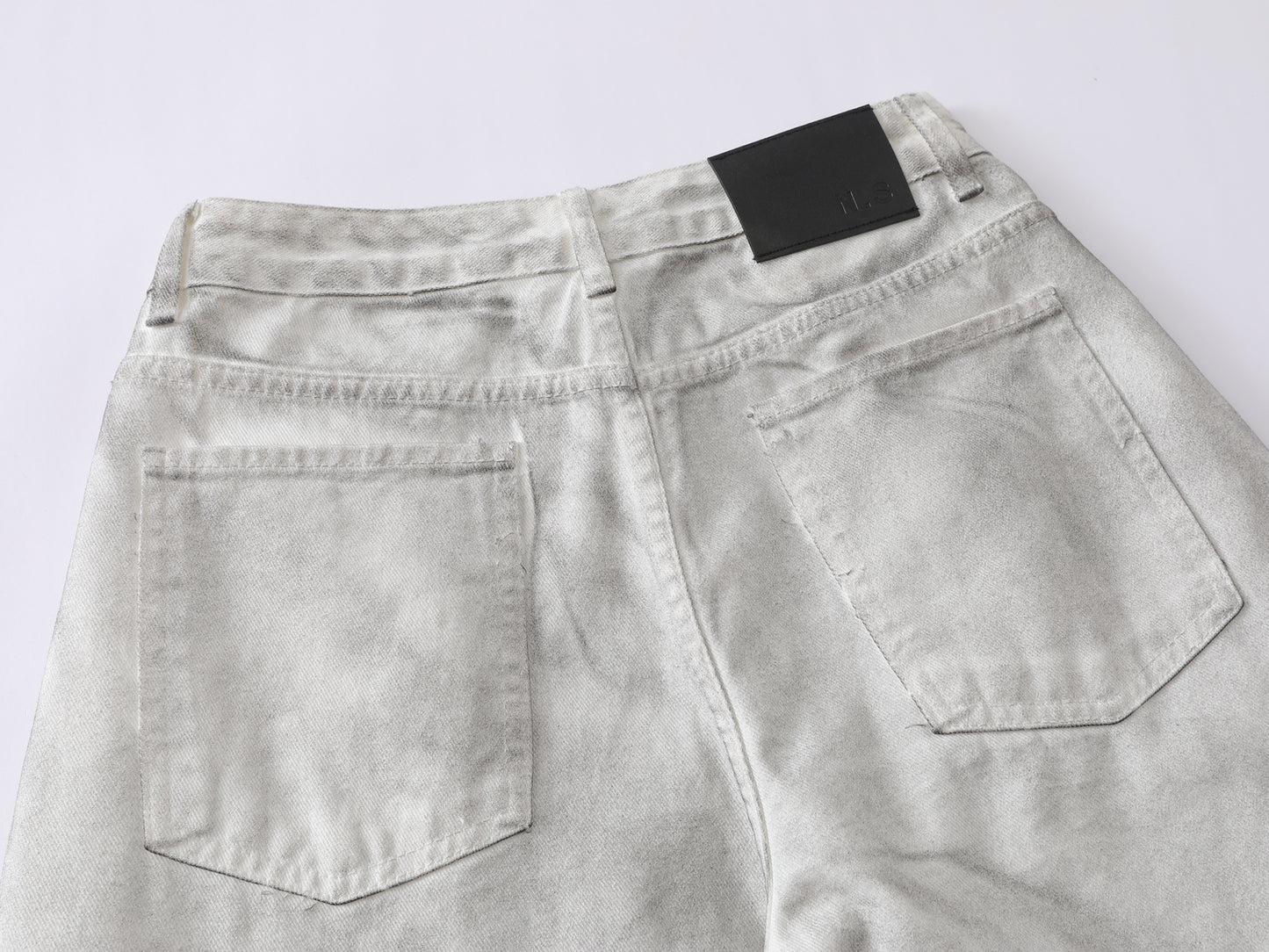 Star Patch Cargo Jeans Washed Distressed Wide Leg Denim Pants Multi Pocket Leopard Star Rivet Streetwear Baggy Trousers | Star Fog