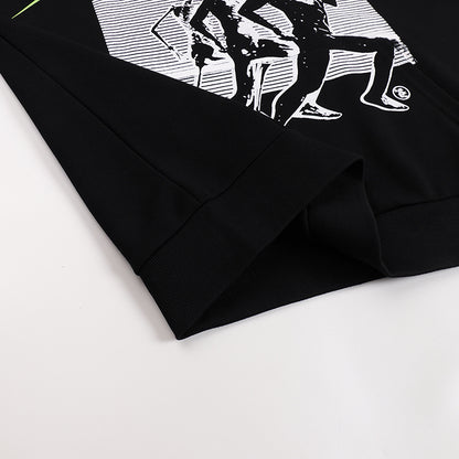Hellstar Sports Lime Green Runner Graphic Hoodie 'Black'