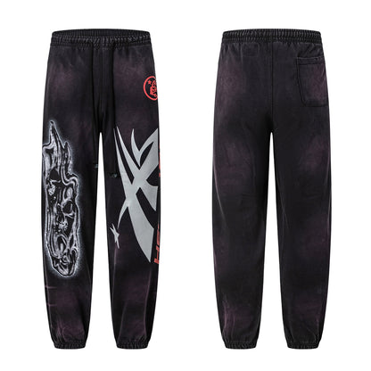 Oversized Drawstring Sweatpants Fleece Joggers Streetwear Casual Loose Fit Lounge Pants | Flux Fleece