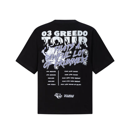 Oversized Short Sleeve Graphic Tee Dropped Shoulder Streetwear Summer Casual T-Shirt | Sip Script