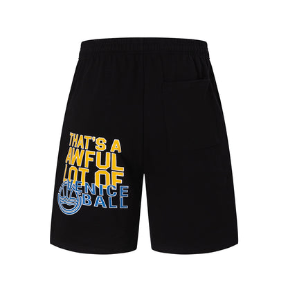 Solid Black Elastic Waist Athletic Shorts Lightweight Casual Summer Street Workout Shorts | Jet Short