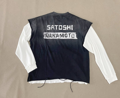 Satoshi Nakamoto Bad Religion Cutoff Tee