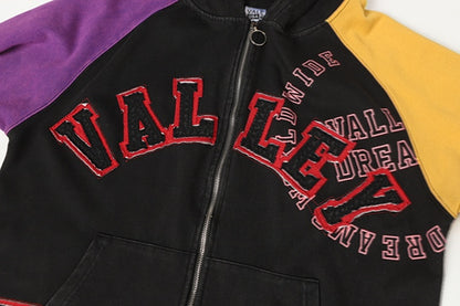 Varsity Zip Up Hoodie