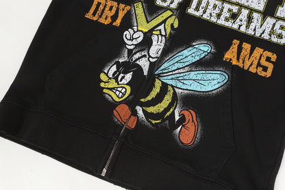 Army Of Dreams Zip Up Hoodie (Black)