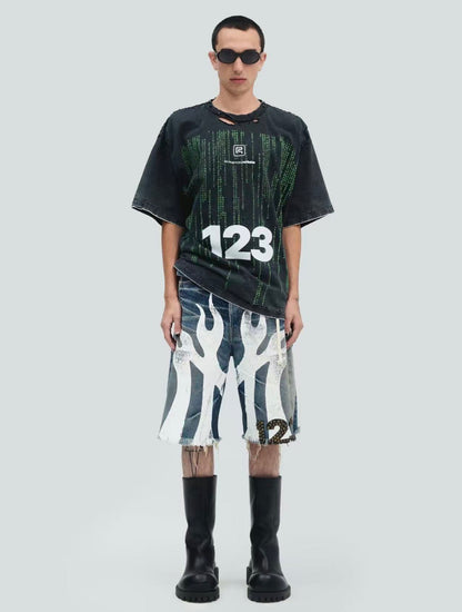 RRR123 META-MAN TEE / BLACK