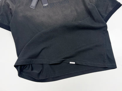 Represent Ringer T-Shirt / Stained Black