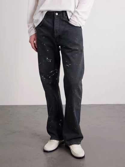 Zurich 64 Flare Jeans - Black / Paint