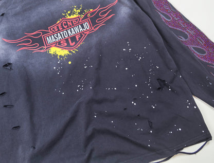 Secnd Slf x Masato Kawajo Firestorm Vintage Longsleeve Tee