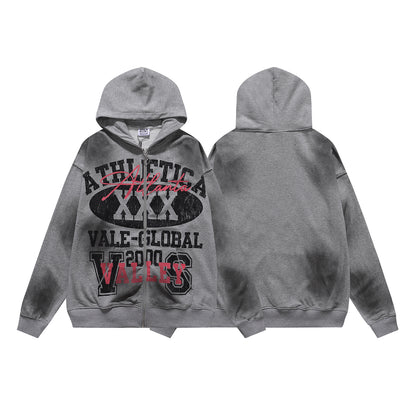 Vale Forever Athletica XXX Zip-Up Hoodie Grey