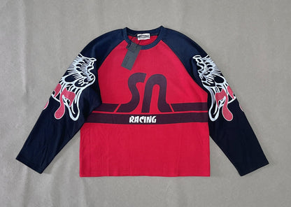 SN Racing Jersey Longsleeve - Red/Navy