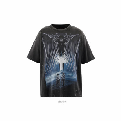 SAINT Mxxxxxx × Attack on Titan AOT_SS TEE / ATTACK ON TITAN / BLK