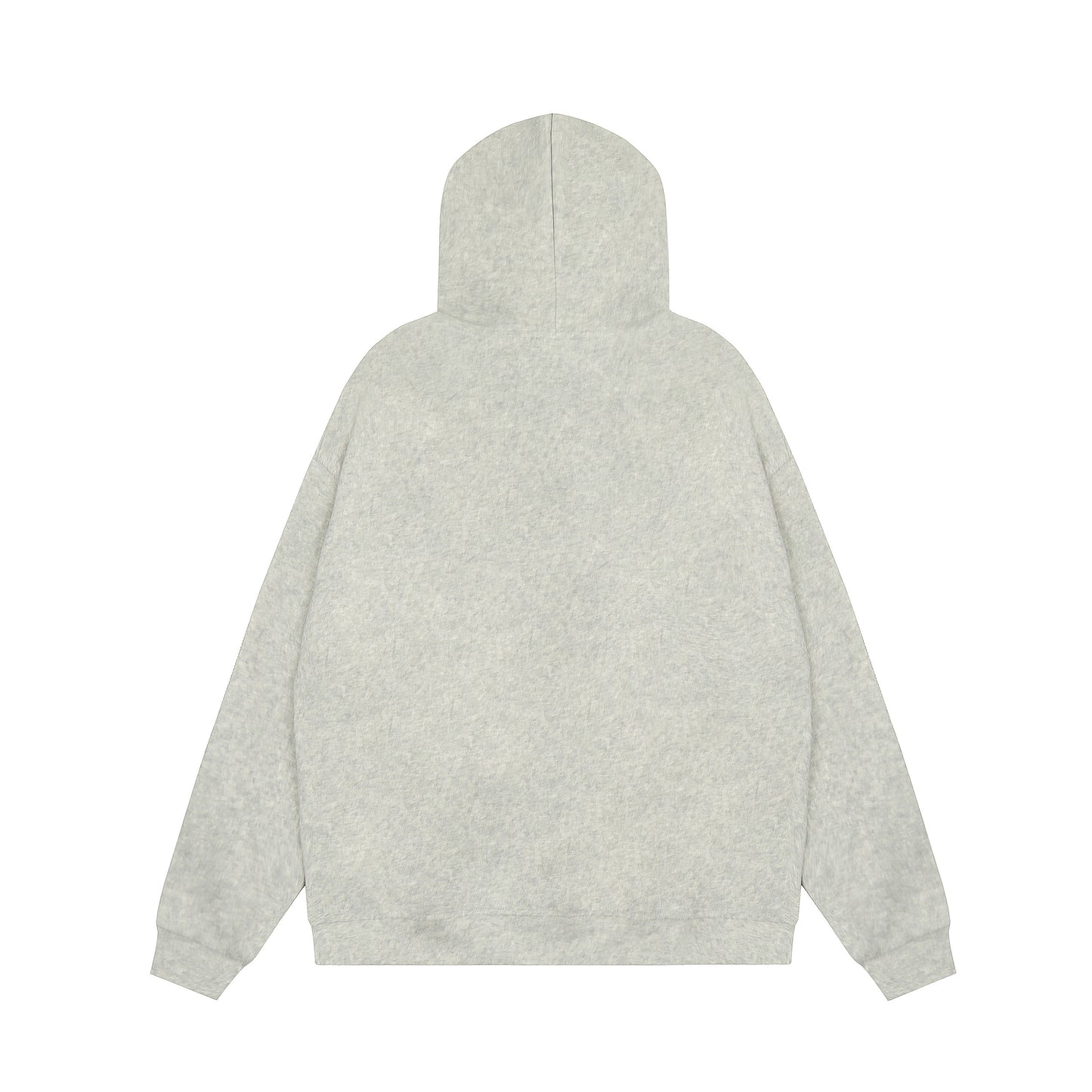 Women's RVNTENG Faux Fur Hood Fleece Lined Full Zip Hoodie - Grey & Black Comparison Front