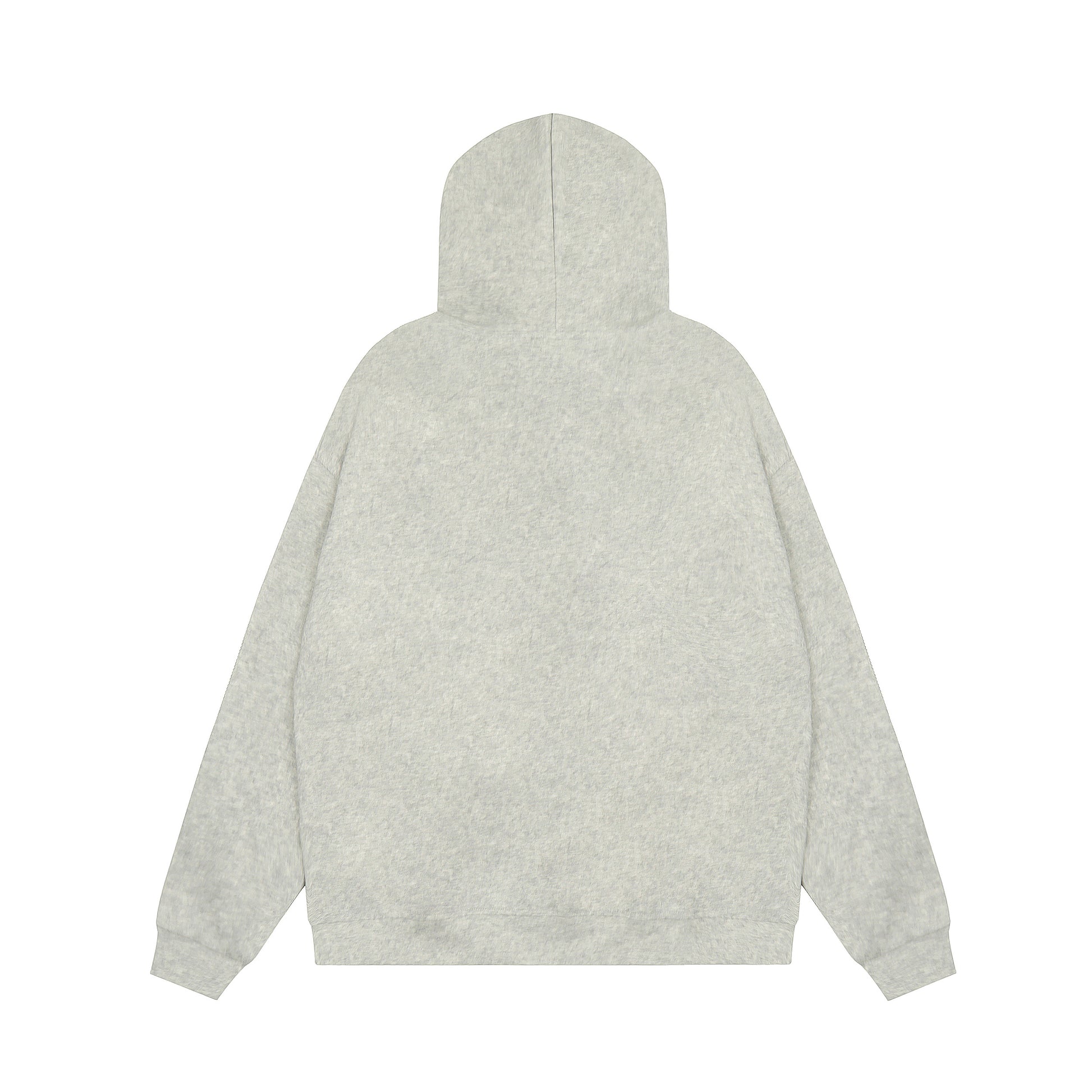 Women's RVNTENG Faux Fur Hood Fleece Lined Full Zip Hoodie - Grey & Black Comparison Front
