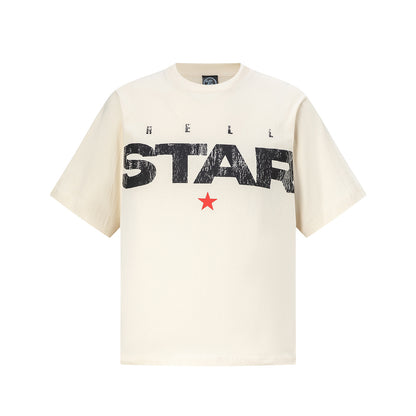 Oversized Short Sleeve Graphic Tee Dropped Shoulder Streetwear Summer Casual T-Shirt | Dusk Knit