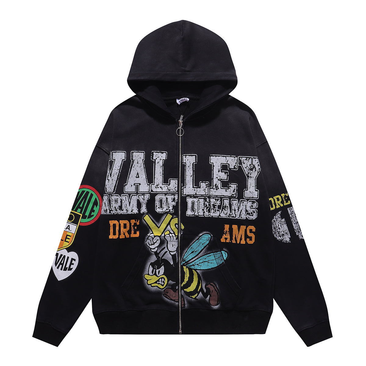 编号VA572，批115，美潮VALE VALLEY DREAMS洗水做旧开衫连帽衫卫衣15 - 13