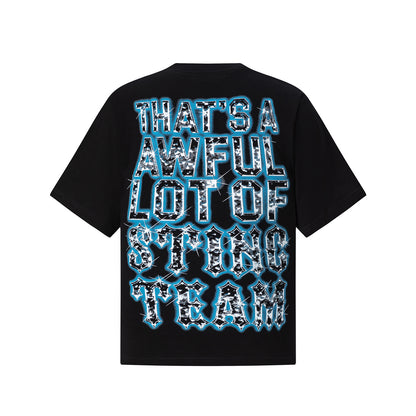 Oversized Short Sleeve Graphic Tee Dropped Shoulder Streetwear Summer Casual T-Shirt | Murk Wave