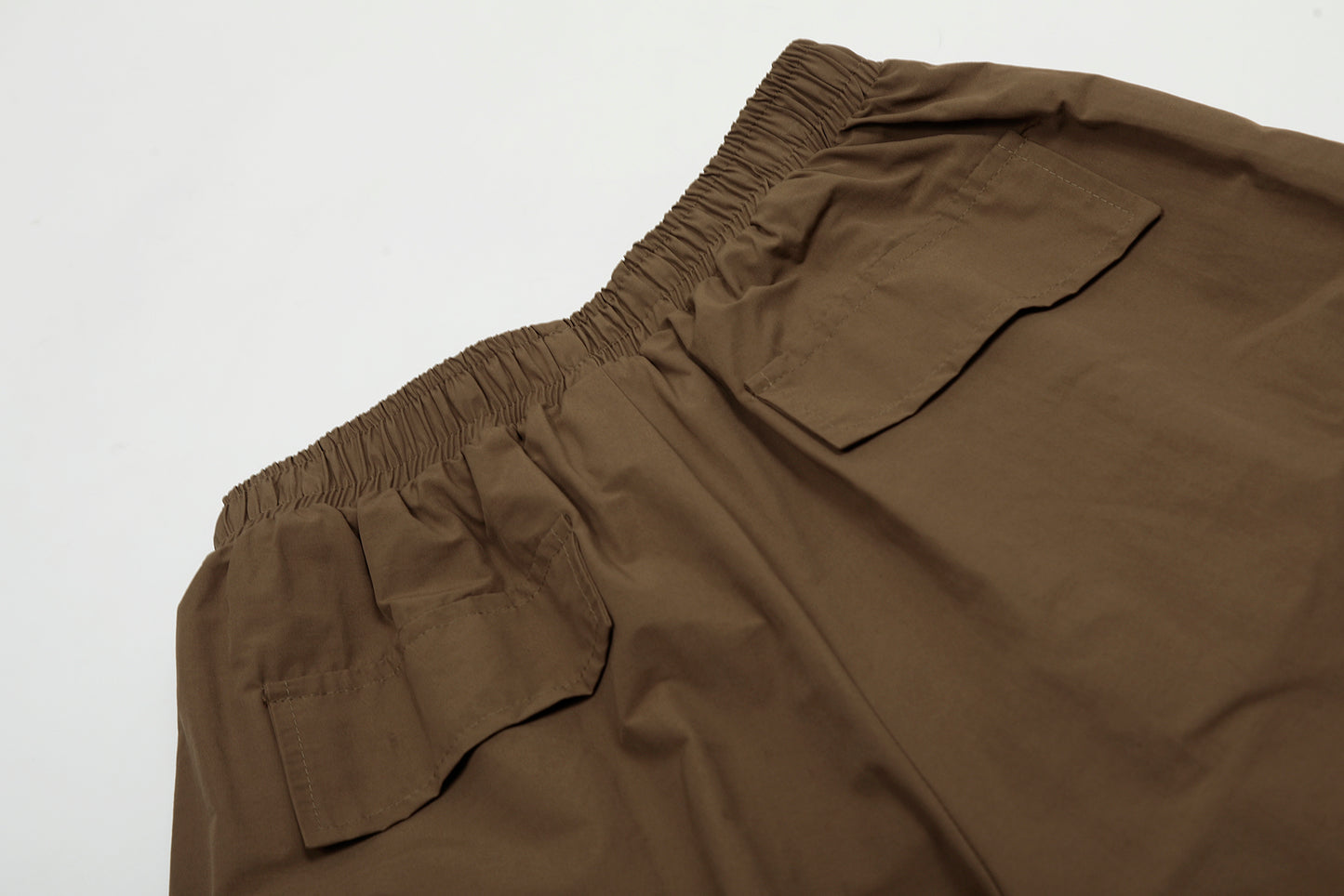 Elastic Waist Drawstring Cargo Wide Leg Pants Multi Pocket Baggy Parachute Streetwear Y2K