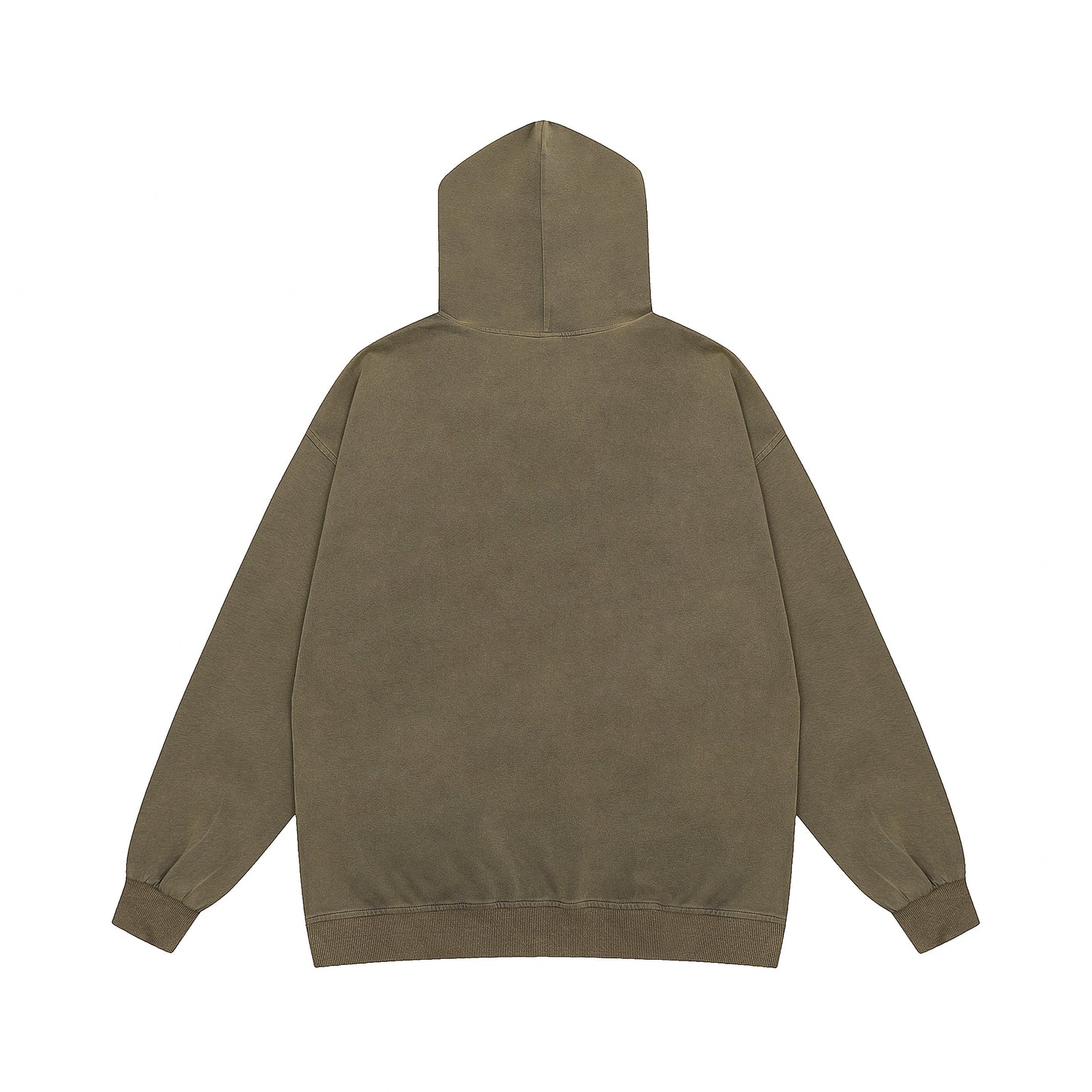 Black hoodie back view