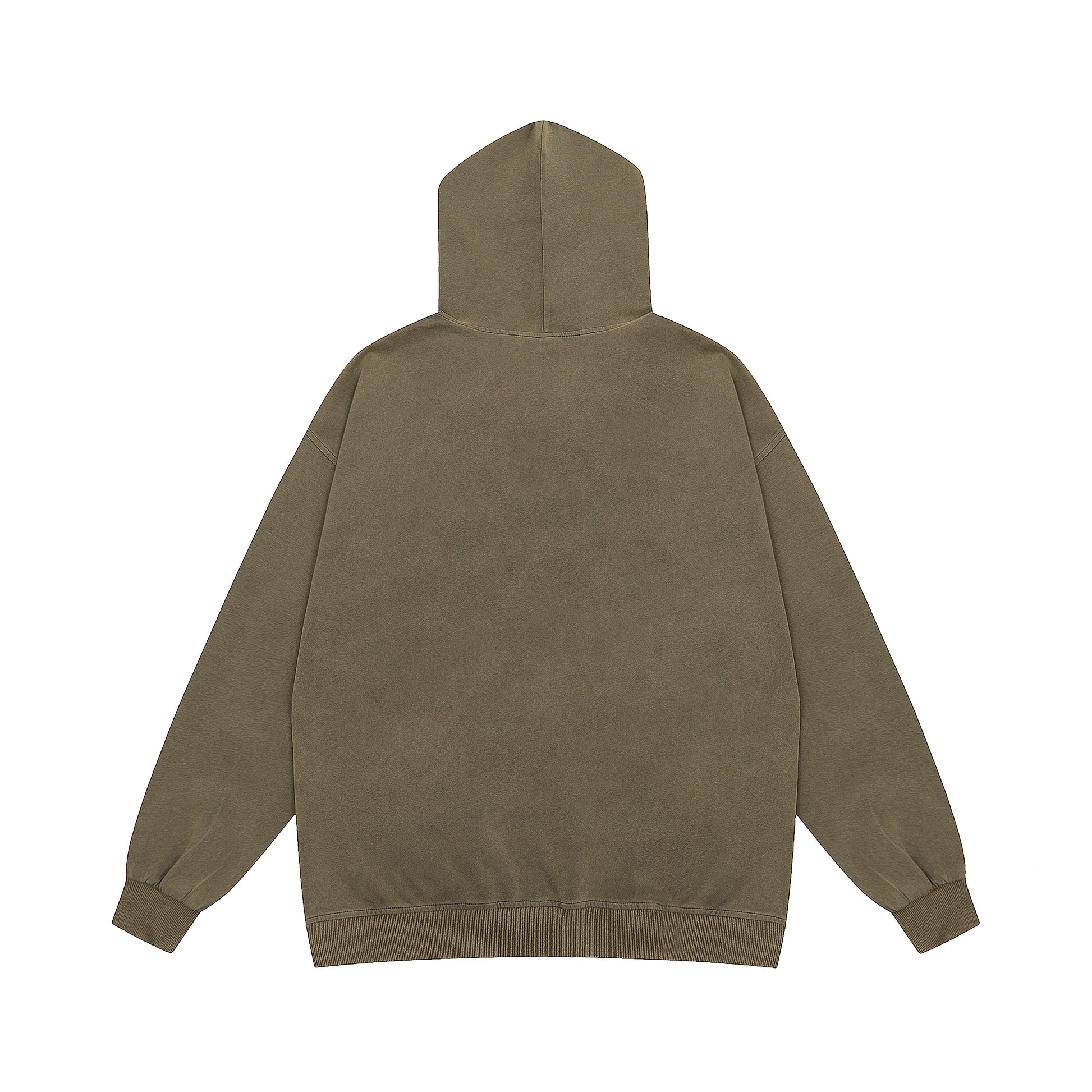 Black hoodie back view