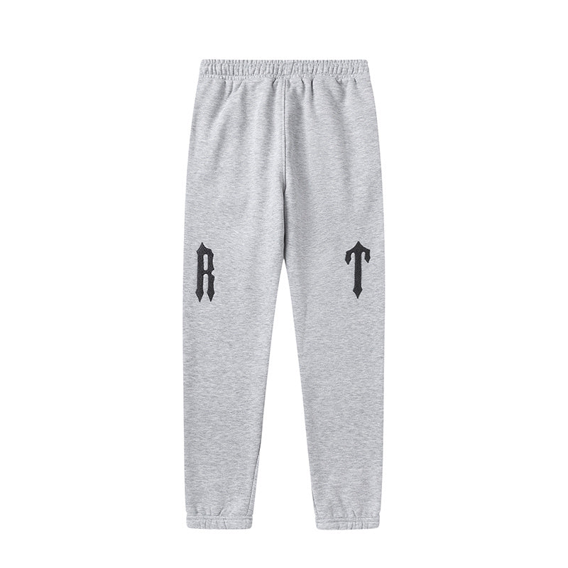 Trapstar black hoodie and joggers tracksuit set with red graphic lettering - view 13