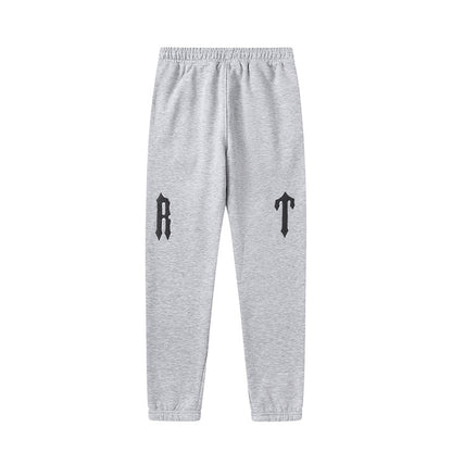 Trapstar Black and Red Graphic Hoodie and Joggers Tracksuit Set, Two Piece Streetwear Outfit