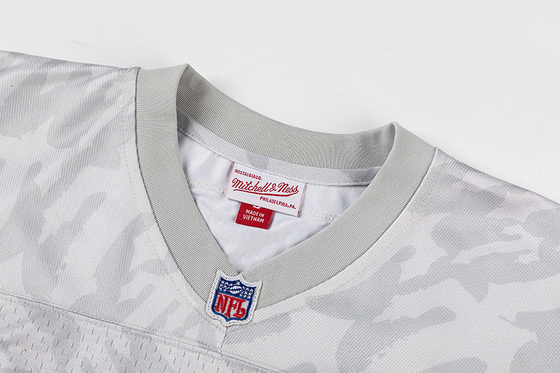 Mitchell & Ness black and gray camo NFL jersey with TRAPSTAR graphic and number 22 - view 13
