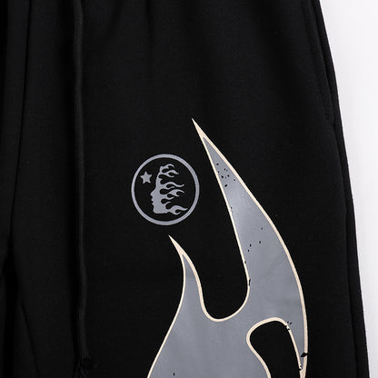 Hellstar Tribal Splash Flared Sweatpants 'Black'