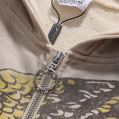 Vale Forever Ed Hardy 14 Zip Up Hoodie Grey