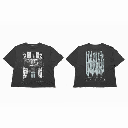 Enfants Riches Deprimes ERD Diaghilev Concept Tee Washed Distressed Religious Art Collage Print Heavyweight Cotton Oversized Streetwear T-Shirt | Diaghilev